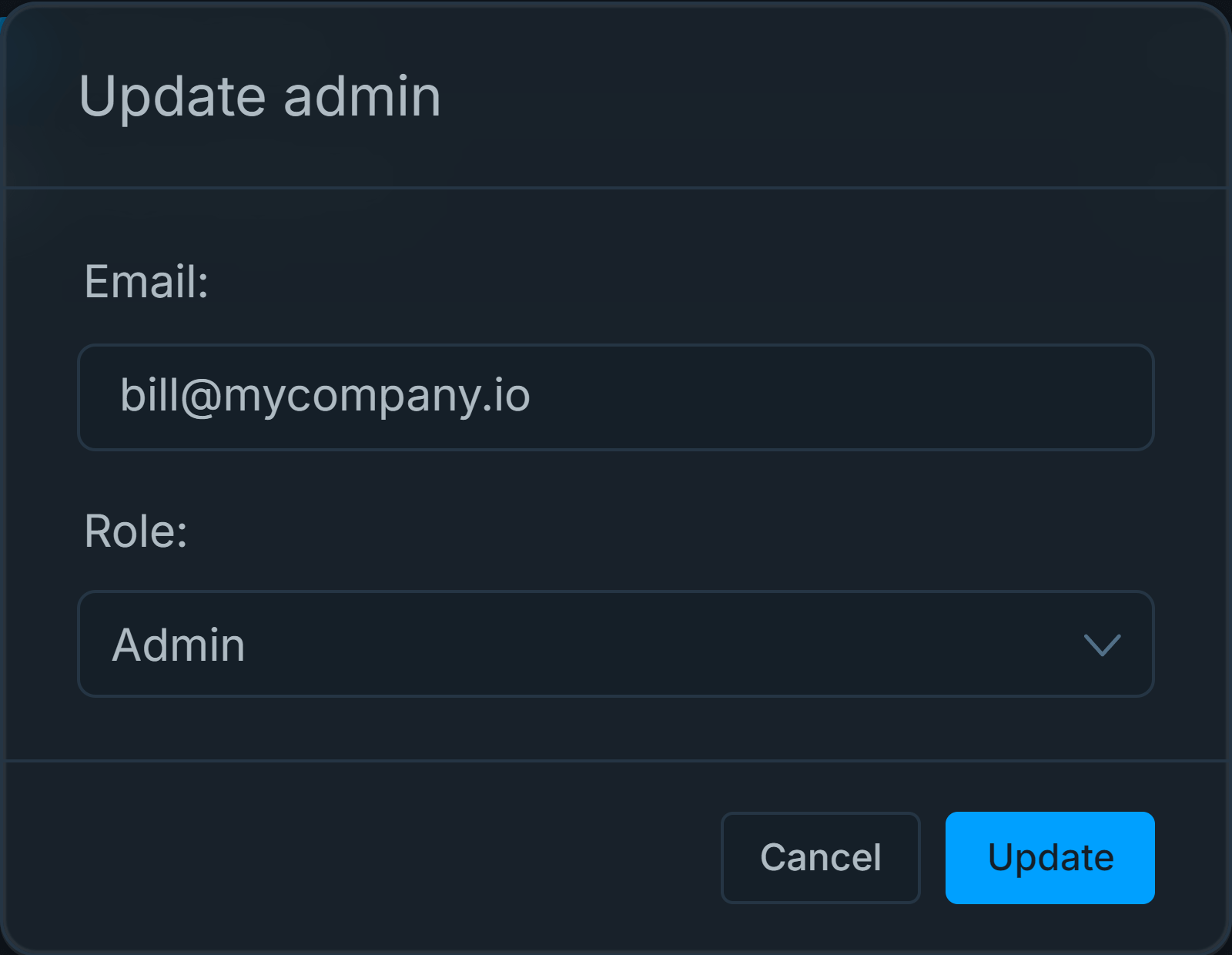 Changing Administrators Role