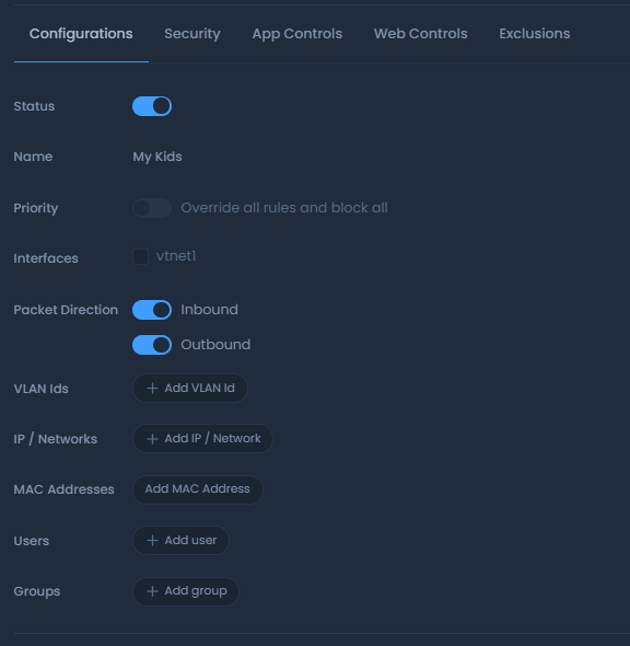 Defining user/device-based policy on Zenarmor firewall