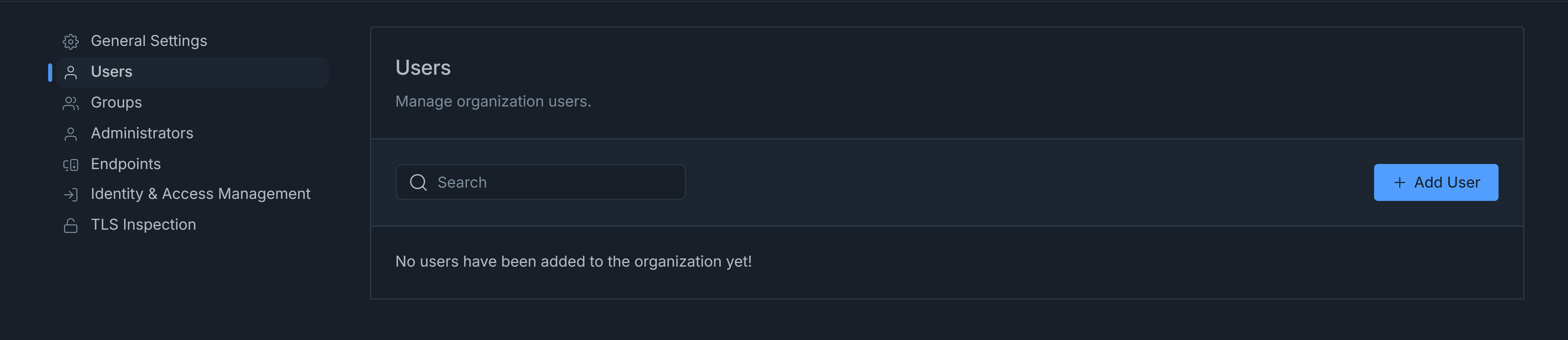 User Management Page