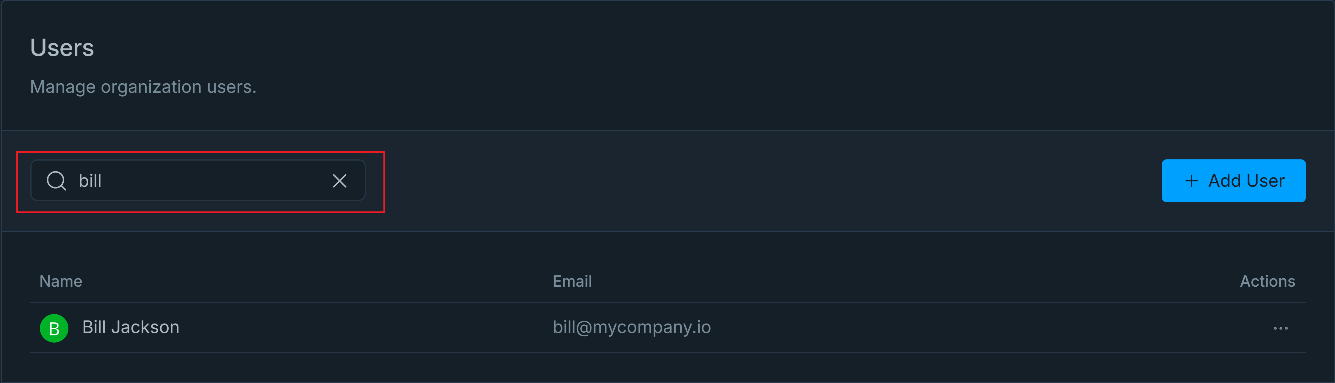 Searching Users