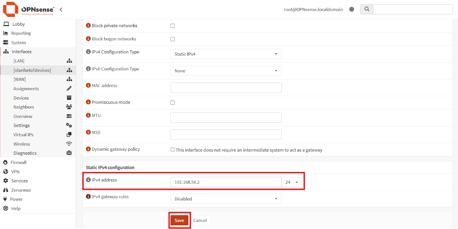 VLAN Interface Configuration-2