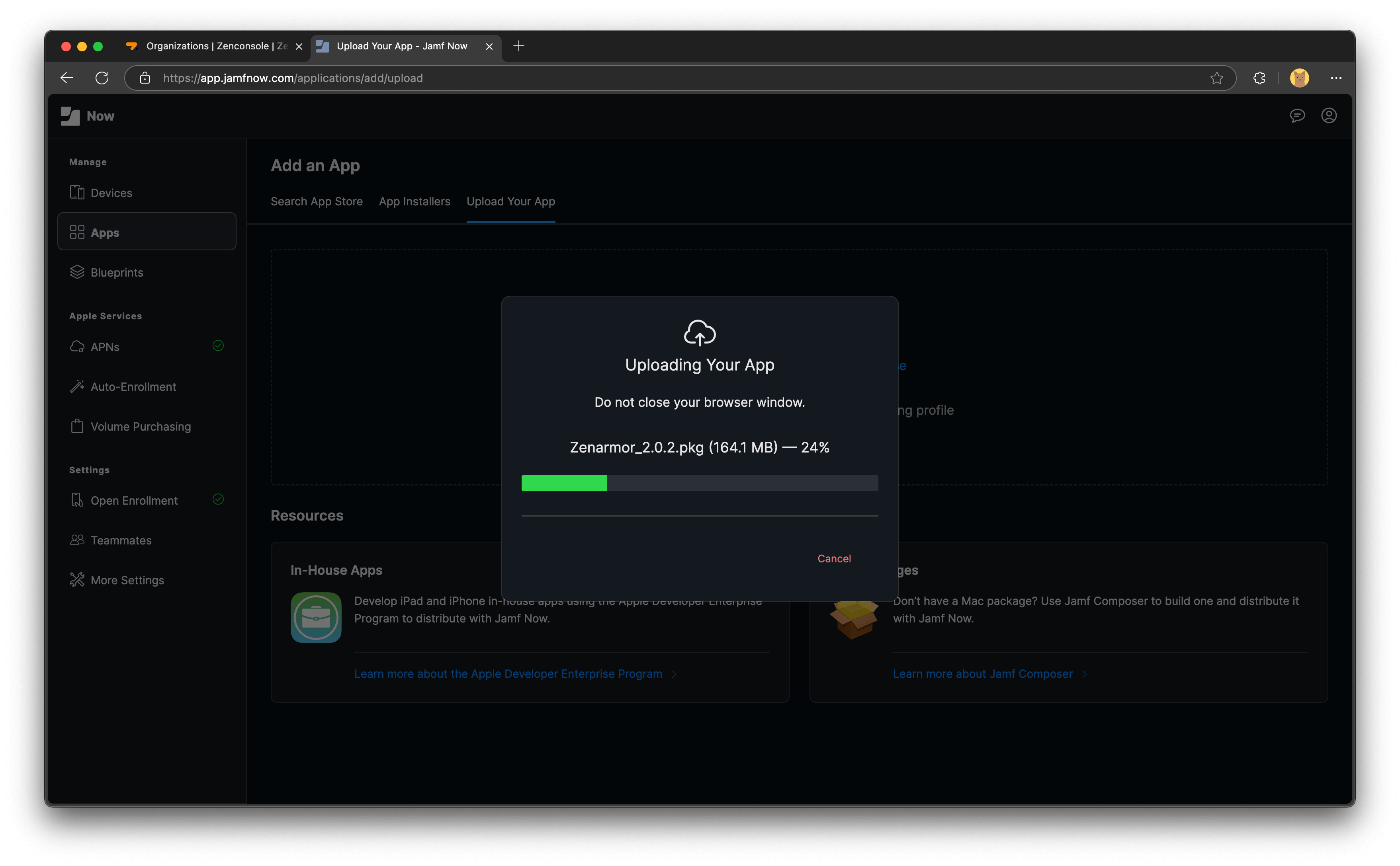 Waiting for the Upload