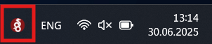 wireguard icon on taskbar