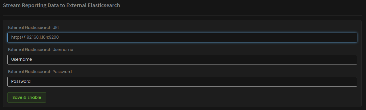 Zenarmor Data Management Menu