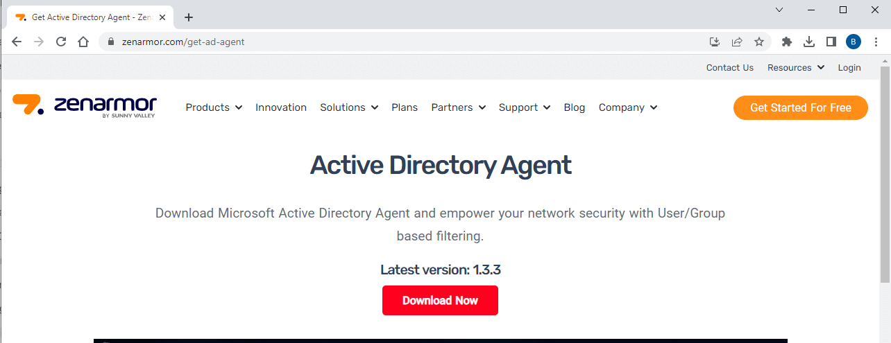 Active Directory agent for Zenarmor