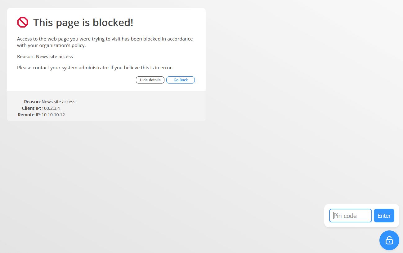 Using Block Bypass Code for Accessing a Website