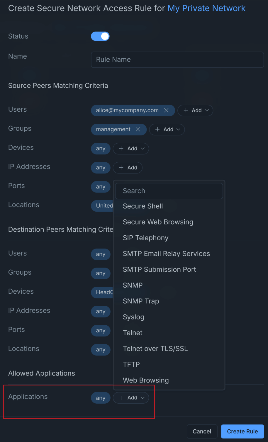 Create ZTNA architecture in just a few clicks